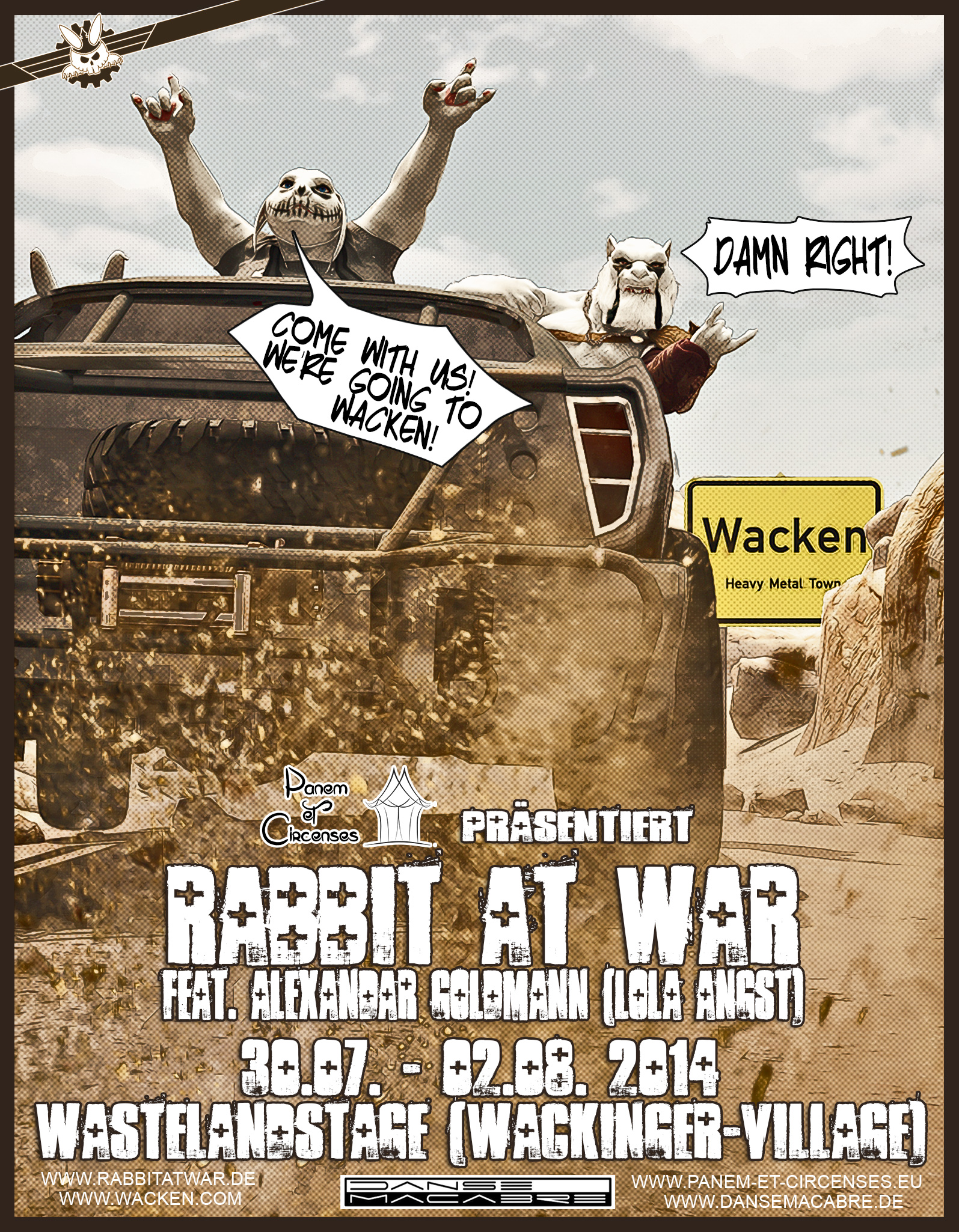 Rabbit at War goes to Wacken!